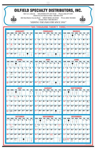 Yearly Memo Calendar