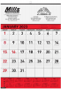 Red Contractor Calendars - One to Two Color Imprint