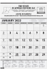 Black Contractor Calendars - One to Two Color Imprint