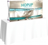 Hopup™ 5ft Straight Tabletop Display & Front Graphic