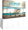 Hopup™ 8ft Straight Tabletop Display & Fitted Graphic