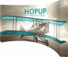 Hopup™ 15ft Full Height Curved Display & Full Fitted Graphic