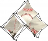 Xclaim 8ft Tabletop Quad Pyramid Fabric Popup Display Kit 01