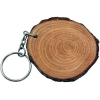 Natural Wood Keyring w/ Rings