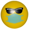Cool PPE Emoji Squeezies® Stress Reliever