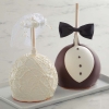 Bride & Groom Jumbo Caramel Apple Gift Set