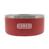 Red Reedy - 64 Oz. Stainless Steel Dog Bowl