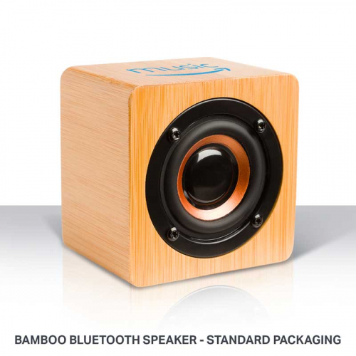 Bamboo Bluetooth Speaker with Standard Packaging