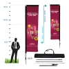 13.5' Rectangle Advertising Flag w/Double Sided Print (Kit 4)