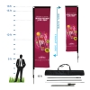 16.5' Rectangle Advertising Flag w/Double Sided Print (Kit 6)