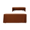 6' Premium PolyKnit™ Blank 3-Sided Open Back Throw Style Table Cover (72