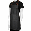 31 in. x 26 in. Adjustable Denim Bib Apron with Pockets (BLANK)