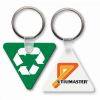 Triangle Key Tag w/Rounded Corners (Spot Color)