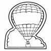 Air Balloon Magnet - Full Color