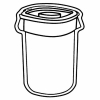 Trash Barrel Magnet - Full Color