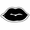 Lips 1 Key Tag - Spot Color
