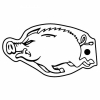 Wild Hog Key Tag (Spot Color)