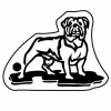 Bulldog 2 Key Tag (Spot Color)