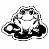 Frog Key Tag (Spot Color)