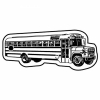 School Bus 4 Key Tag (Spot Color)