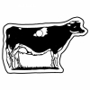 Cattle Cow Key Tag (Spot Color)