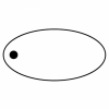 Oval 4 Key Tag - Spot Color