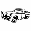 Classic Car 2 Key Tag (Spot Color)