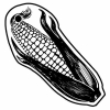 Corn w/Husk Key Tag - Spot Color