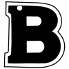 Dark Letter B Key Tag - Spot Color