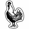 Rooster Key Tag (Spot Color)
