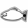 Fish 5 Key Tag (Spot Color)