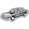 Sentra® Car Key Tag - Spot Color