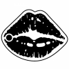 Lips Key Tag (Spot Color)