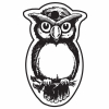 Fat Owl Key Tag (Spot Color)