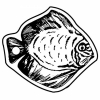 Fish 1 Key Tag (Spot Color)