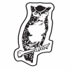 Owl On Branch Key Tag (Spot Color)