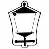 Street Lamp Key Tag - Spot Color