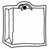 Shopping Bag Key Tag (Spot Color)
