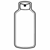 Bottle 8 w/Screw Lid Key Tag (Spot Color)