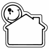 House w/Smiling Sun Key Tag - Spot Color