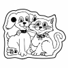 Dog & Cat Key Tag (Spot Color)