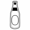 Bottle 10 w/Label Key Tag (Spot Color)