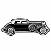 Classic Car 7 Key Tag (Spot Color)