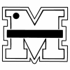 Letter M w/Line in Middle Key Tag - Spot Color