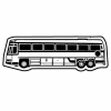 Tour Bus 4 Key Tag (Spot Color)