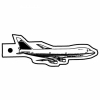 Engine Airplane Key Tag (Spot Color)
