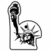 Statue of Liberty Key Tag - Spot Color