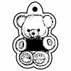 Small Teddy Bear w/Shirt Key Tag Spot Color