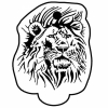 Lion Head Key Tag (Spot Color)