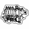 Detailed Diesel Engine 2 Key Tag (Spot Color)
